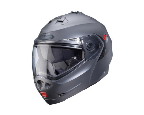 Щелепний шолом caberg модель duke x суцільний матовий сірий колір розмір l (пі UFOк в комплекті)