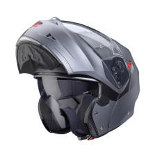 Щелепний шолом caberg модель duke x суцільний матовий сірий колір розмір xl (пі UFOк в комплекті)
