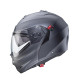 Щелепний шолом caberg модель duke x суцільний матовий сірий колір розмір xl (пі UFOк в комплекті)