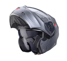 Щелепний шолом caberg модель duke x суцільний матовий сірий колір розмір xs (пі UFOк в комплекті)