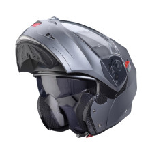 Щелепний шолом caberg модель duke x суцільний матовий сірий колір розмір xs (пі UFOк в комплекті)