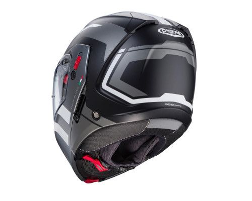 Щелепний шолом caberg модель horus x road колір матовий чорний/сірий/білий розмір l (пі UFOк в комплекті)