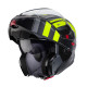 Щелепний шолом caberg модель horus x road сірий матовий/чорний/fluo жовтий розмір s (штифтовий замок в комплекті)