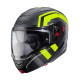 Щелепний шолом caberg модель horus x road сірий матовий/чорний/fluo жовтий розмір s (штифтовий замок в комплекті)
