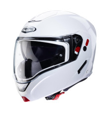 Щелепний шолом caberg модель horus x суцільний колір білий глянець розмір xl (пі UFOк в комплекті)