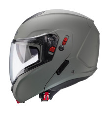 Щелепний шолом caberg модель horus x суцільний колір сірий матовий камуфляж розмір s (штифтовий замок в комплекті)