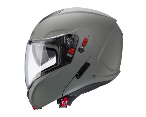 Щелепний шолом caberg модель horus x суцільний колір сірий матовий камуфляж розмір s (штифтовий замок в комплекті)