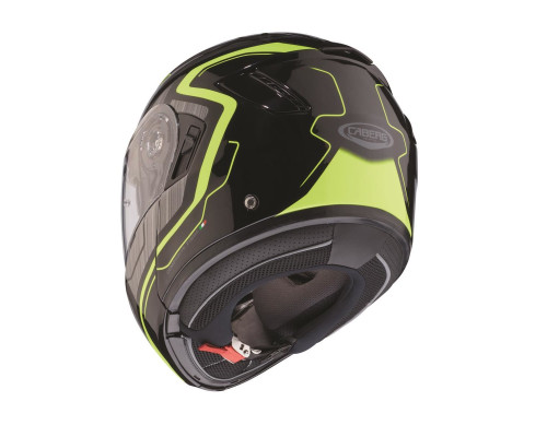 Щелепний шолом caberg модель levo flow сірий/чорний/fluo жовтий розмір l