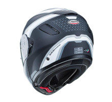 Щелепний шолом caberg модель levo sonar колір чорний/білий/сірий/сріблястий матовий розмір s