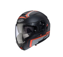 Щелепний шолом caberg модель levo x elite колір матовий чорний/сірий/червоний розмір xl (пі UFOк в комплекті)