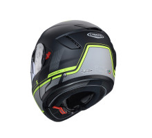 Щелепний шолом caberg модель levo x elite колір матовий чорний/сірий/fluo жовтий розмір s (штифтовий замок в комплекті)