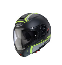 Щелепний шолом caberg модель levo x elite колір матовий чорний/сірий/fluo жовтий розмір xl (пі UFOк в комплекті)