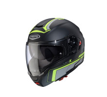 Щелепний шолом caberg модель levo x elite колір матовий чорний/сірий/fluo жовтий розмір xl (пі UFOк в комплекті)
