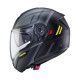 Щелепний шолом caberg модель levo x manta колір матовий чорний/сірий/fluo жовтий розмір s (замок в комплекті)