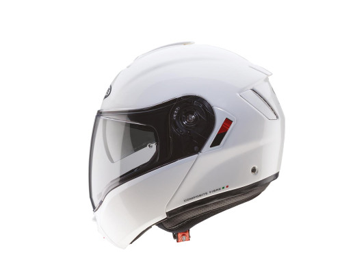Щелепний шолом caberg модель levo x суцільний колір білий глянець розмір xs (пі UFOк в комплекті)