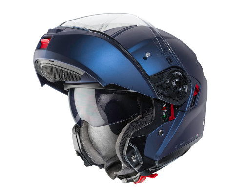 Щелепний шолом caberg модель levo x однотонний матовий синій (YAMAHA) розмір xs (пі UFOк в комплекті)