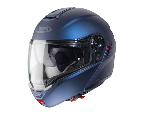 Відкидний щелепний шолом caberg модель levo x однотонний матовий синій (YAMAHA) розмір xxl (замок в комплекті)