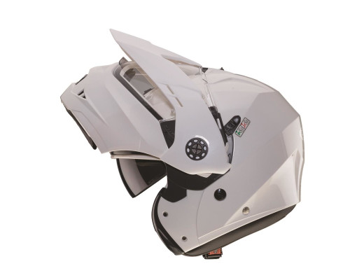 Caberg promotion flip-up щелепний шолом enduro модель tourmax (pinlock) колір білий металік розмір xs (5/5 зірок у тестах shar)