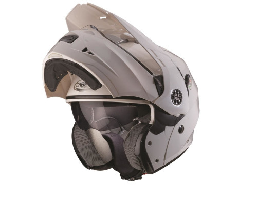 Caberg promotion flip-up щелепний шолом enduro модель tourmax (pinlock) колір білий металік розмір xs (5/5 зірок у тестах shar)
