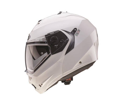 Щелепний шолом caberg promotion відкидний модель duke ii (pinlock) колір білий металік розмір xl (5/5 зірок в різких тестах)