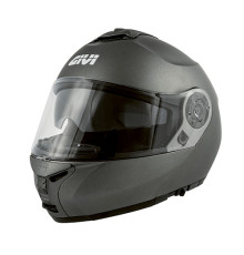 Givi helmet x.20 expedition solid - щелепний шолом з козирком - матовий сірий розмір xl / 61
