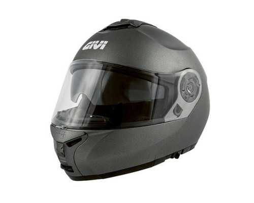 Givi helmet x.20 expedition solid - щелепний шолом з козирком - матовий сірий розмір xl / 61