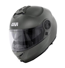 Givi helmet x.21 evo basic - щелепний шолом з козирком - матовий сірий розмір l / 60