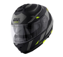 Givi helmet x.21 evo number - щелепний шолом з козирком - матовий чорний з графікою розмір xxl / 63