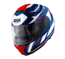 Givi helmet x.21 evo number - щелепний шолом з козирком - синій з графікою розмір xl / 61