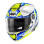 Givi helmet x.27 sector - щелепний шолом з козирком - білий з fluoресцентною графікою розмір xl / 61