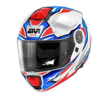 Givi helmet x.27 sector - щелепний шолом з козирком - білий з графікою розмір l / 60