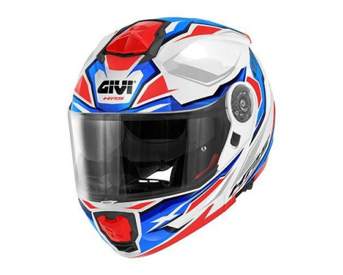 Givi helmet x.27 sector - щелепний шолом з козирком - білий з графікою розмір xl / 61