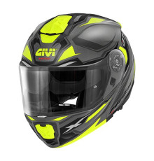 Givi helmet x.27 sector - щелепний шолом з козирком - сірий з рожевим графічним зображенням розмір xs / 54