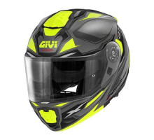 Givi helmet x.27 sector - щелепний шолом з козирком - сірий з рожевим графічним зображенням розмір xs / 54