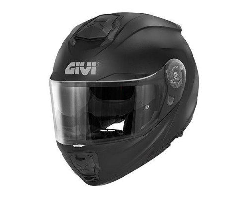 Givi helmet x.27 solid - щелепний шолом з козирком - матовий чорний розмір m / 58