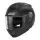 Givi helmet x.27 solid - щелепний шолом з козирком - матовий чорний розмір m / 58