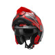 Givi helmet x.27 tourer - щелепний шолом з сечовим міхуром і знімним козирком - чорний з червоним - розмір s / 56
