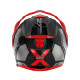 Givi helmet x.27 tourer - щелепний шолом з сечовим міхуром і знімним козирком - чорний з червоним - розмір s / 56