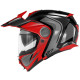 Givi helmet x.27 tourer - щелепний шолом з сечовим міхуром і знімним козирком - чорний з червоним - розмір xs / 54