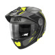 Givi helmet x.27 tourer - щелепний шолом з сечовим міхуром і знімним козирком - чорний з fluoресцентним покриттям - розмір s / 56