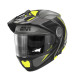 Givi helmet x.27 tourer - щелепний шолом з сечовим міхуром і знімним козирком - чорний з fluoресцентним покриттям - розмір s / 56