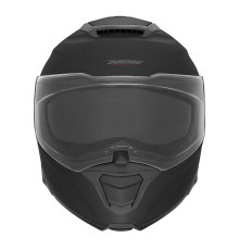 Шолом nox (відкидна) з козирком n967 суцільний колір матовий чорний розмір xxl