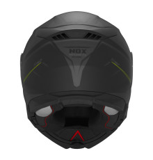 Шолом nox (відкидний) з мигалкою n967 synchro колір чорний/fluoресцентно-жовтий/матовий сірий розмір xl
