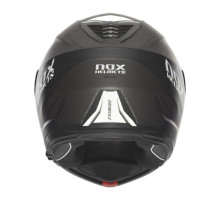 Шолом nox (відкидний) з козирком n968 ultra колір чорний/білий матовий розмір xxl