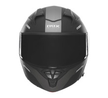 Відкидний шолом nox з козирком n968 ультра чорний/титановий матовий розмір xxl