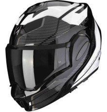 Шолом scorpion jaw (щелепа назад) exo-tech animo чорний/білий колір чорний/білий розмір xl