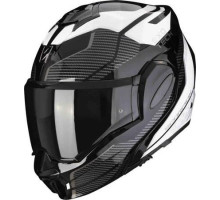 Шолом scorpion jaw (щелепа назад) exo-tech animo чорний/білий колір чорний/білий розмір xl