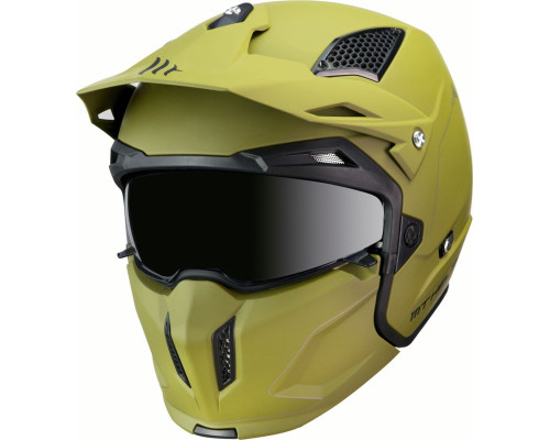 Mt kask trial streetfighter sv solid a6 матовий green колір zielony mat розмір m