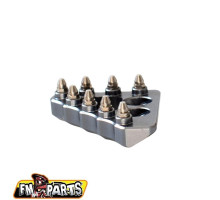 Fm-parts колодка заднього гальмівного важеля (широка) ktm/husqvarna колір срібло (метал)