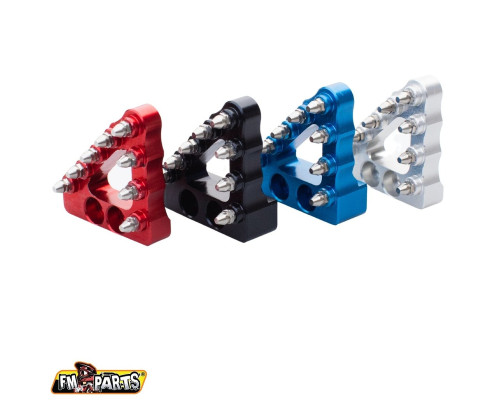 Fm-parts колодка заднього гальмівного важеля (широка) sherco se/sef '13-'24 колір срібло